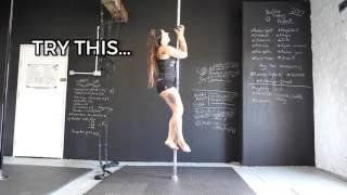 Assisted handspring deadlift - pole