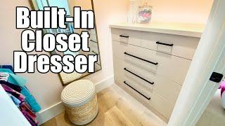 We Built Custom Drawers in a Walk-In Closet