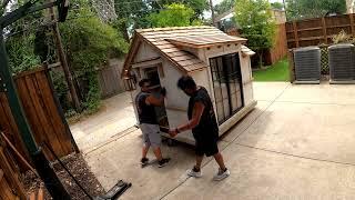 Need moving a small shed? Call Rescue Moving Services in Dallas 972-249-823 - We move small sheds