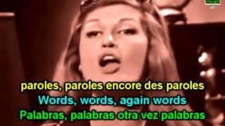 Dalida: Paroles Paroles with French & English Lyrics Subtitles