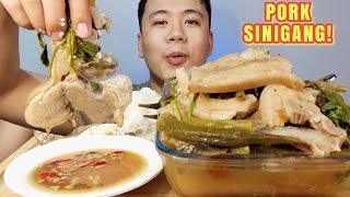 PORK SINIGANG MUKBANG | Pork Pata Mukbang | Pinoy Mukbang | Mukbang Philippines | Asmr Mukbang| Asmr