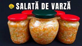 Salata de varza la borcan pentru iarna - Mori de dragul ei - cea mai gustoasă și ușor de facut