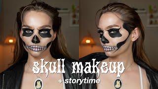 doing skull makeup while talking about my demonic encounters as a child *SPOOKY STORYTIME*