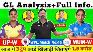 UP W vs MI W dream11 Predication Today, MUM w vs UP-W, MI W vs UP W ,drem11team