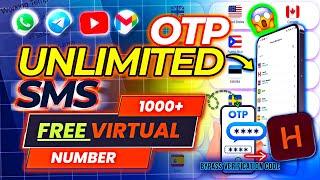 Create Unlimited WhatsApp, Telegram Accounts Free On USA Numbers | Virtual Number | OTP Verification