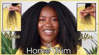 HOW TO TRIM YOUR OWN HAIR Natural Hair 4C | KandidKinks