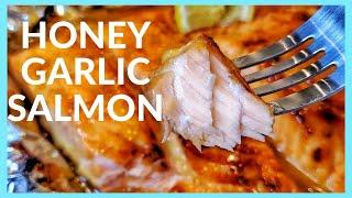 How to cook Salmon in the oven | BAKED HONEY GARLIC SALMON RECIPE