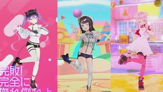 Heart Pie Dancehall Comparison Video 【hololive/Oozora Subaru/Tokoyami Towa/HIMEHINA】