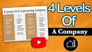 The 4 Levels of A Contracting Company | Contractor Growth Network