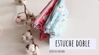 Ideas para coser en Navidad: Estuche doble