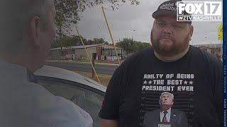 Trump T-shirt Controversy: Interview with man who was confronted by an election official