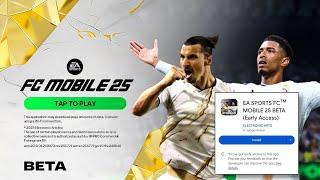 FC MOBILE 25 BETA IS HERE!  JOIN THE BETA WITH THIS SECRET CODE  NEW ICON IBRAHIMOVIC IN BETA 