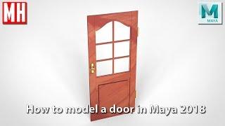 Maya 2018 tutorial : How to model a door