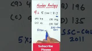 Number Analogy | Reasoning : ANALOGY | Reasoning Trick Analogy | Reasoning | Coding Decoding