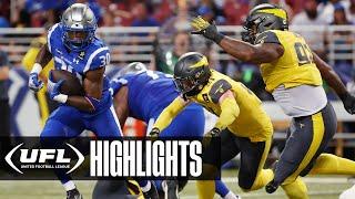 St. Louis Battlehawks vs. San Antonio Brahmas Extended Highlights | United Football League