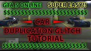 GTA 5 ONLINE SUPER EASY CAR DUPLICATION GLITCH TUTORIAL FOR EASY MONEY IN GTA5 ONLINE IN 2022