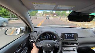 2020 Hyundai Kona EV Full electric POV test drive + impressions - Light and quick!!