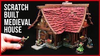 Medieval Fantasy House Scatter Terrain  for Wargaming 