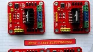 L298N Dual Bridge DC stepper Controller  Motor Driver module.