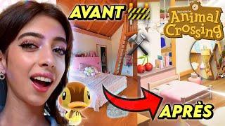 J’AI 1 HEURE pour REPRODUIRE MA CHAMBRE dans ANIMAL CROSSING NEW HORIZONS ! ️