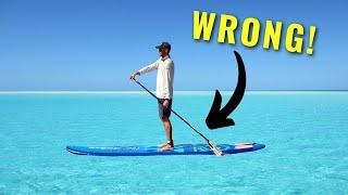 BEGINNER paddle board MISTAKE! (Are you doing this?)