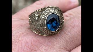 Beach Metal Detecting New Hampshire Sanborn Regional High School Ring Class of 1989