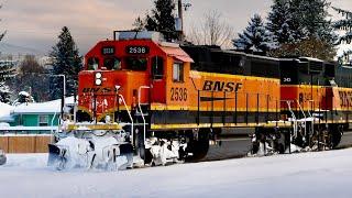 BNSF Winter Snow Trains