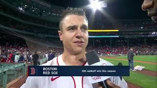 WEEI and NESN calls of Tyler O'Neill's walk-off Home Run & post-game interview BAL @ BOS 09-11-2024