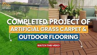 Amazing Artificial Grass Carpet & outdoor flooring Transformation By  Fixit Design Professionals