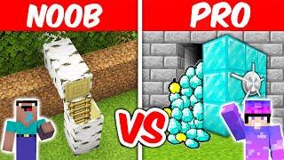 Minecraft NOOB vs PRO  SECRET HIDDEN BASE BUILD CHALLENGE @Shivang02