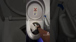 Most Efficient way to poop in a Plane... #travelhacks #flightattendant