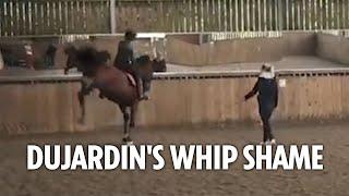 Shock moment Olympian whips horse as Team GB's Charlotte Dujardin is banned ahead of Paris 2024