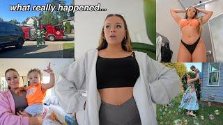 VLOG: I had to call 911, postpartum swimsuit shopping, hawaii prep + more!!