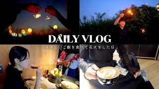 DAILY vlog：美味しいランチを食べて花火をした日