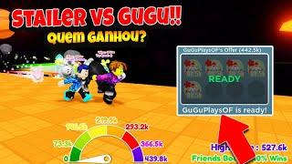 STAILERBLOX VS GUGUPLAYS VALENDO TODOS OS PETS SECRETOS DO RACE CLICKER GUGU PERDEU??? KKKK - ROBLOX