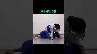 주짓수 하프가드 스윕 #주짓수하는여자