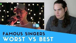 Voice Teacher Reacts to Famous Singers Worst/Best Live Vocals