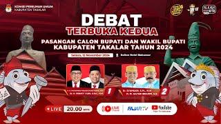 DEBAT TERBUKA KEDUA, CALON BUPATI DAN WAKIL BUPATI KABUPATEN TAKALAR PADA PEMILIHAN TAHUN 2024