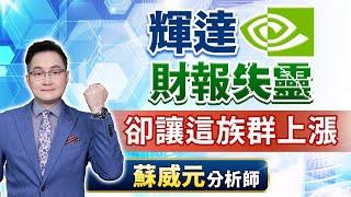 蘇威元分析師【輝達財報失靈 卻讓這族群上漲】 2024.08.29 #蘇威元 #飆股元動力