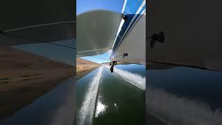 Smooth as glass.            #taildragger #tailwheel #waterski #aviation #aviator #fly #flying #gofly