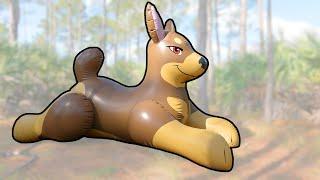 Kara the Doberman Ride-On Pool Toy from Phenod Toys