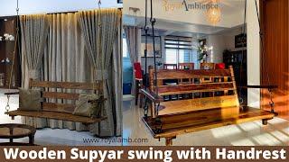 Wooden Plank swing / Jhula | Royal Ambience swing - Supyar