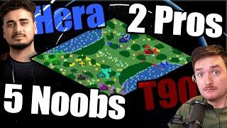 2 Pros vs 5 Noobs