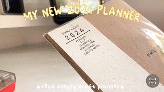 Veco 2024 Simply Kraft Planner review (flip through & swatches)  | Philippines