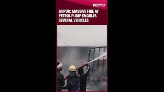 Jaipur Fire News: One Reportedly Dead As Massive Fire At Petrol Pump Engulfs Several Vehicles