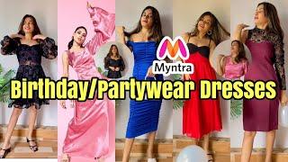 MYNTRA DRESS HAUL || Myntra Birthday, Partywear Dresses|| Incredible Isha12