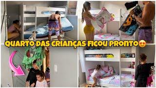 QUARTO FICOU PRONTO! REAÇÃO DAS CRIANÇAS