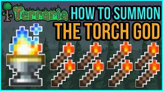 Terraria 1.4.0.5 - The Torch God | How To Summon New Mini-Event Guide