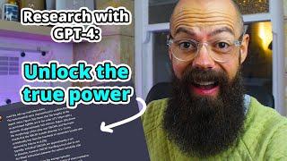 ChatGPT-4 Unlocks Research Genius: The Tricks You Need to See!