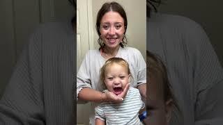 Hair brushing affirmations w Rustyn #babyboy #subscribe #cute